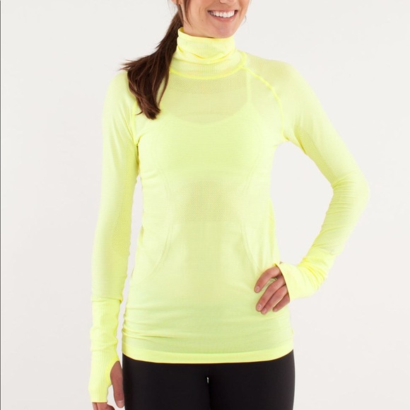 Lululemon Run : Swiftly Turtleneck in yellow - Picture 1 of 9